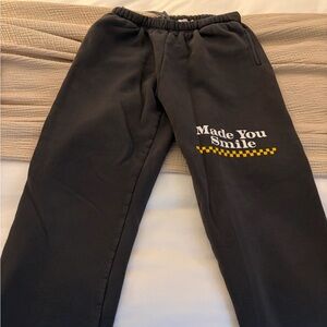 Mayfair group Joggers with 'Made You Smile' Print